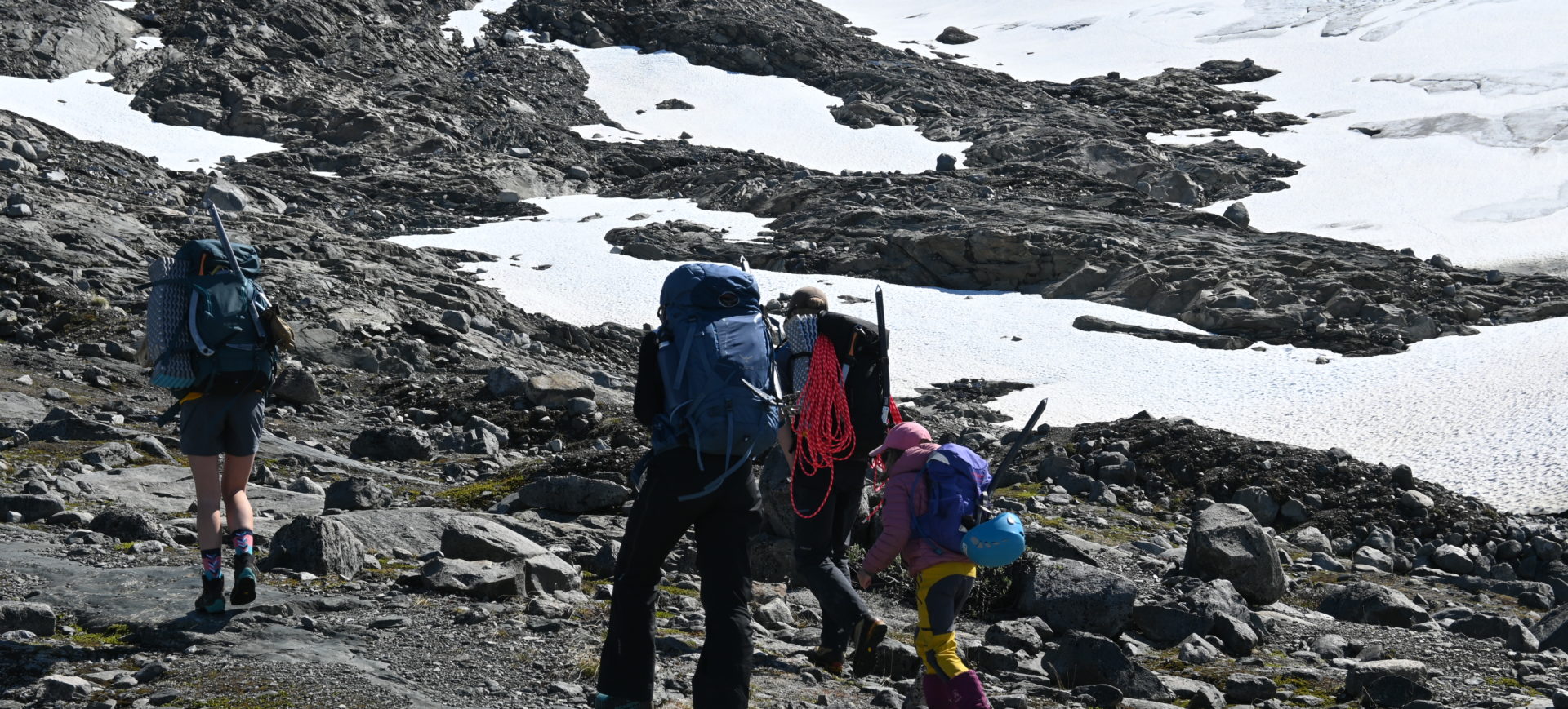 anmarsj mot brefront Bøverbreen